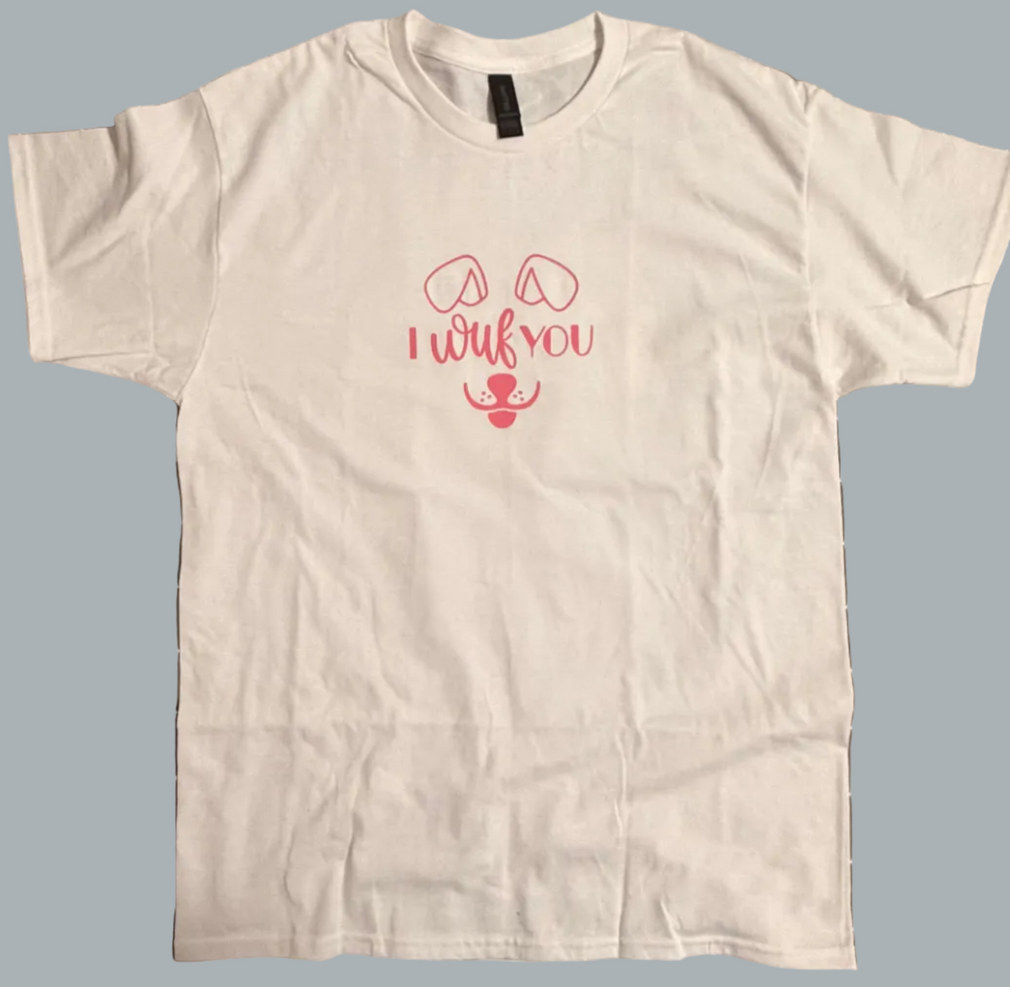 I Wuf You Dog Lover T-Shirt:Cute Puppy Graphic Tee