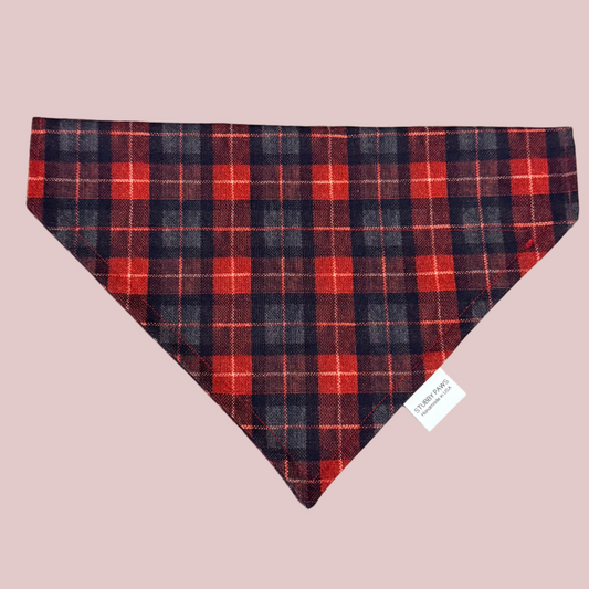 Christmas Plaid Dog Bandana