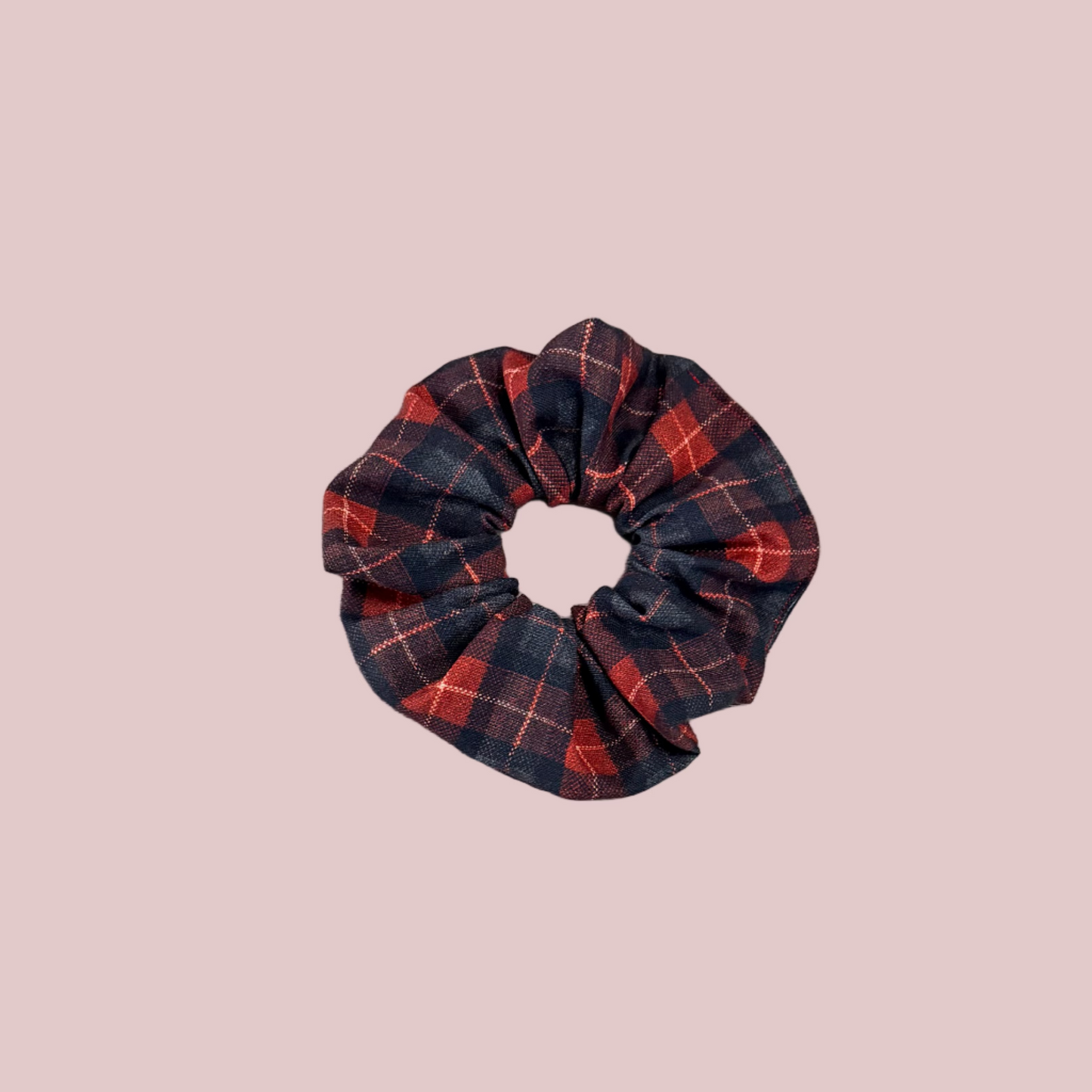 Christmas Plaid DogMom Scrunchie