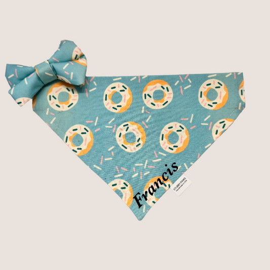 Donut Dog Bandana+Bowtie+Scrunchie